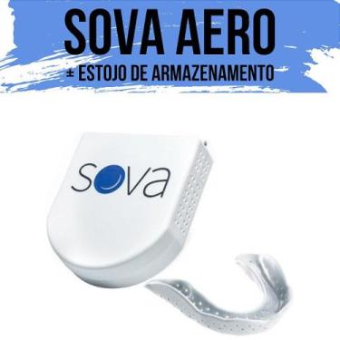 Imagem de Protetor Bucal noturno placa bruxismo SOVA Aero com estojo - SOVA Nigh