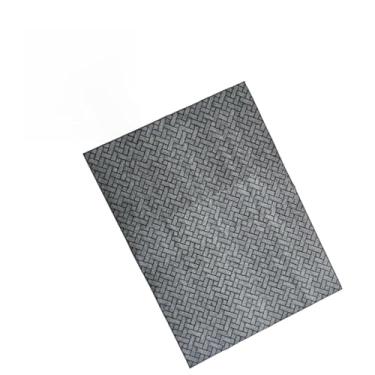 Imagem de Tapete Clean Retangular Elegante 2,00 x 3,00 Carpete Cinza em Polipropileno Estampa Moderna Desenho Geométrico Tijolinhos Base Antiderrapante 2x3m Decoração Para Sala de Estar Quarto Recepção