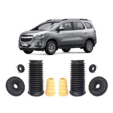 Imagem de 2 Kit Coxim Batente Dianteiro Chevrolet Spin 2013 2014 2015 - QualyKit