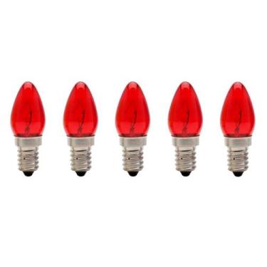 Imagem de kit 5 Lâmpadas Chupeta E14 Colorida Diversas Cores Empalux 127V 220V, 