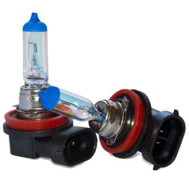 Imagem de 2 Lâmpada H11 Iluminação Efeito Camaleão 5200k Carros 12v - Luxus