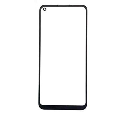 Imagem de Ubrand Substituição da lente do painel externo de vidro da tela frontal + kit de ferramentas de reparo OCA compatível com Samsung Galaxy A11 A115 A115M A115U 16.3 cm Adesivo preto, SS-A115-Lente de