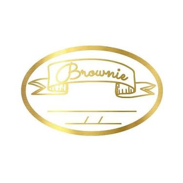 Imagem de Adesivo "Faixa Brownie com Validade" - Ref.2016 - Hot Stamping - Doura