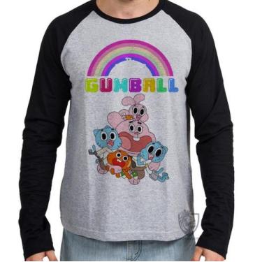 Imagem de Camiseta Manga Longa blusa incrivel mundo gumball - Empório Dutra, M  