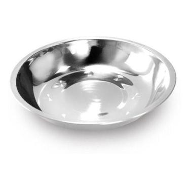 Imagem de Pratos Tigela Em Aço Inox Fundo - Abelhuda Presentes
