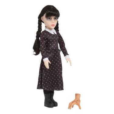 Imagem de Brinquedo Boneca Articulada Menina Wandinha 100% Vinil - Baby Brink