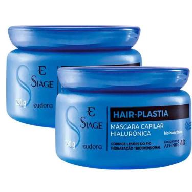 Imagem de Kit 2 Máscara Capilar Siàge Hair-Plastia 250g - Eudora