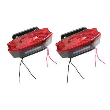 Imagem de 2 Sinaleira Lanterna Lateral Led Peixinho Caminhão Carreta Com Vigia V