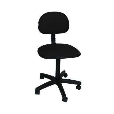 Imagem de Cadeira de escritório secretária laminada pistão fixo preto