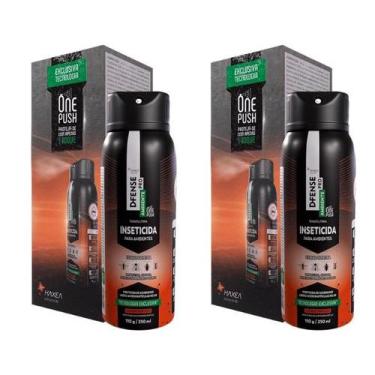 Imagem de Kit 2 Inseticidas Dfense Pro Ambiente One Push 250ml - Novo! - HAXEA