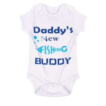 Imagem de Cnins Body engraçado para bebê e papai combinando roupa de algodão para Wild One 1st Birthday, roupas unissex para recém-nascidos 0-24 meses, Daddy - branco, 3-6 Months