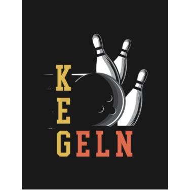 Imagem de Notebook: Skittles And Bowling Designs For Bowlers: Journal Planner, 8.5x11 100 Pages Appreciation and Gratitude Gift For Loved one