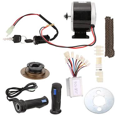 Imagem de Conjunto de Conversão de Bicicleta de Desempenho Estável, 250 W 24 V 9 Unidades/Conjunto Kit de Conversão de Bicicleta de Alta Velocidade, Conjunto de Motor de Escova de