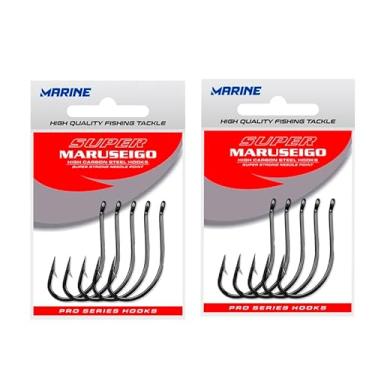 Imagem de Marine Sports, Kit Anzol Marine Sports Super Maruseigo Black Reforçardo Nº 20 2 Cartelas 50un