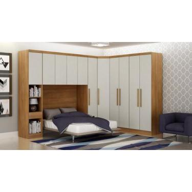 Imagem de Modulado Completo Casal 6 Portas 6 Gavetas - Rizon-Cumaru/Fendi - Móve