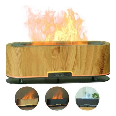 Imagem de Difusor De Ambiente Umidificador D Ar Aromatizador Led Chama - Inboxmo