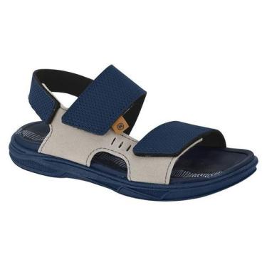 Imagem de Sandalia Infantil Papete Molekinho Menino Triplo, Cinza, 31