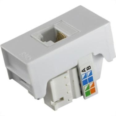 Imagem de Modulo Ilumi Slim (1 Tomada Rede Rj45 8Fio) 8164
