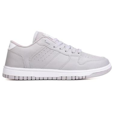 Imagem de Tenis Feminino Masculino Dunk Off Star Low Skate, Cinza, 35