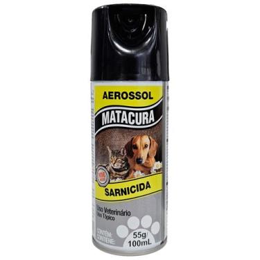 Imagem de Sarnicida Aerossol para Cães e Gastos Matacura 100ml