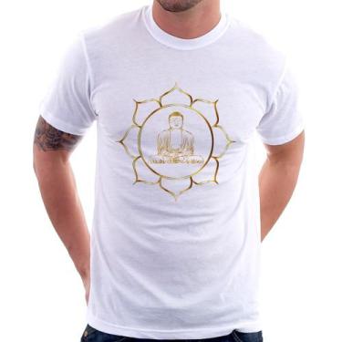 Imagem de Camiseta Buda - Foca na Moda, Branco, G