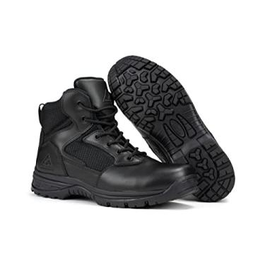 Imagem de RYNO GEAR Botas De Combate Táticas Coolmax De 6 Pol. (Preto, Us_Footwear_Size_System, Adulto, Masculino, Numérico, Médio, Numérico_10)