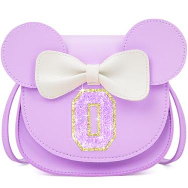 Imagem de OYLOLA Presentes de aniversário para meninas de 3, 4, 5, 6, 7 e 8 anos, bolsa infantil para meninas pequenas, presente para meninas, Roxo-roxo brilhante, O
