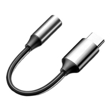 Imagem de Fone de ouvido e carregador USB Tipo C a 3,5 mm, de USB C para Aux Audio Dongle,Adaptador do Tipo C para Jack Dongle | Nylon Braid Aux Cable, portátil, eletrônica HiFi para telefone
