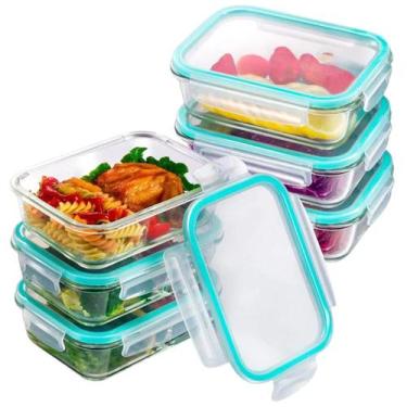 Imagem de Conjunto 4 Pote 1520ml Vidro Tampa Hermetica 4 Travas - QUALITY HOUSE