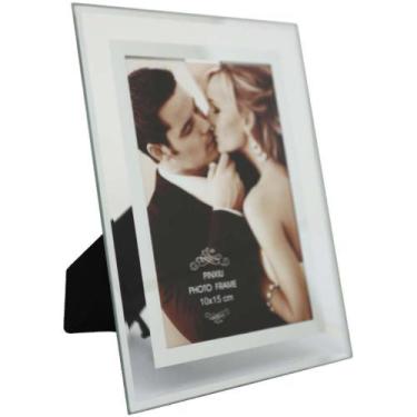Imagem de PORTA-RETRATO de Vidro Formas 10X15CM Cores Sortidas - Yangzi