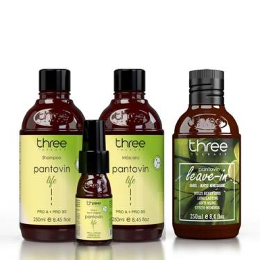 Imagem de Pantovin Kit Life Crescimento Antiqueda E Força Leave in 48h Antiumida