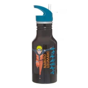 Imagem de Garrafa Naruto Ninja Run Preto Alumínio 300ml - Pacific