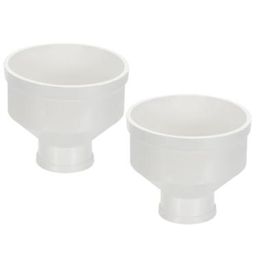 Imagem de PATIKIL Redutor de duto de 10 a 5 cm, 2 peças de adaptador aumentador de tubo de PVC para dutos de tubo de fluxo de ar para dutos de ventilação DWV (dreno, resíduos e ventilação), branco