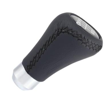 Imagem de Veículo Universal Car 6 Speed Gear Shift Knob, PU Shifter Stick Com 3 Mangueiras, Adequado para Engrenagens 8-12mm, Fácil Instalação Com Parafusos (Preto)