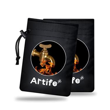 Imagem de Artife Coberturas de torneira externas para inverno frio isoladas, meias de torneira de mangueira de jardim tamanho padrão para proteção contra congelamento (2 peças-preto)