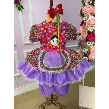 Imagem de Vestido Junino Boneca Cristiane (VESTJNNBNCCRTN) - tematicos, 12, Verm