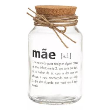 Imagem de Pote 500ml Hermético Vidro Com Tampa De Rolha Para Armazenar Temperos,