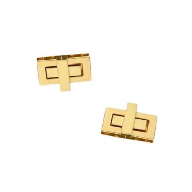 Imagem de Fecho torniquete retangular - médio - jescastore, Dourada