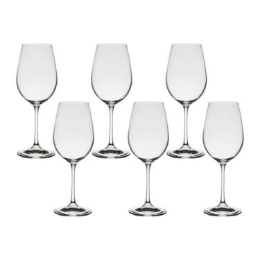 Imagem de Taça De Cristal Bohemia Para Vinho 350 ml Helena 6 Peças - Bohemia Cry