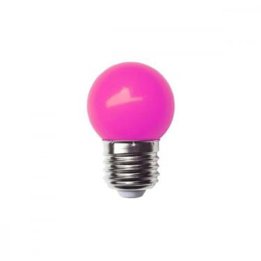 Imagem de Lampada Led Bolinha Galaxy E27 3Wx127V Rosa 1234 - Kit C/10, 110V