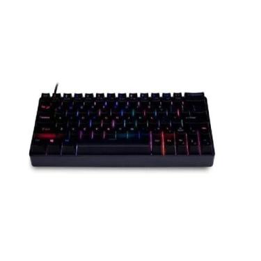 Imagem de Teclado Mk-60 Iluiminação Rgb Dazz Cor De Teclado Preto Idioma Portugu