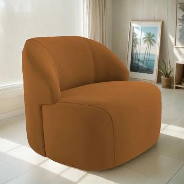 Imagem de Poltrona Organica Decorativa Eloa Veludo Terracota - Londrilar