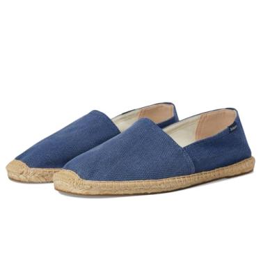 Imagem de Soludos Mocassim masculino original de alpargata, Azul vintage, 10-10.5