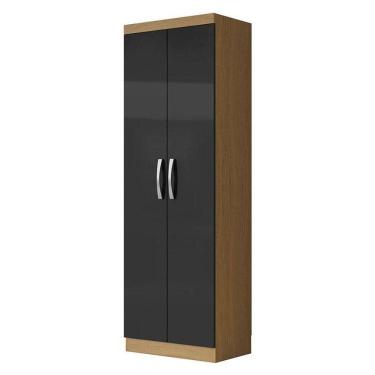 Imagem de Armário Multiuso 2 Portas New 2000192 Atacama Grafite - Aramóveis