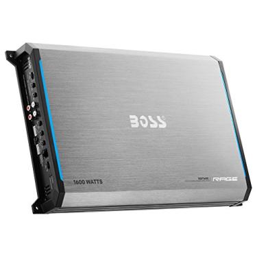 Imagem de BOSS Audio Systems Amplificador RGF1600 Rage de 1600 watts de alcance total, classe AB 2 a 8 Ohm estável 4 canais com controle remoto de nível de subwoofer