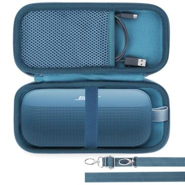 Imagem de Lebakort Capa rígida compatível com alto-falante portátil Bose SoundLink Flex 2ª geração/Bose SoundLink Flex Bluetooth, Blue Dusk