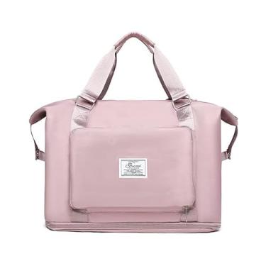 Imagem de Nova bolsa de viagem 2025, bolsa dobrável expansível de grande capacidade para produção, Flor de cerejeira rosa, Mochila de viagem, esportes, fitness e maternidade