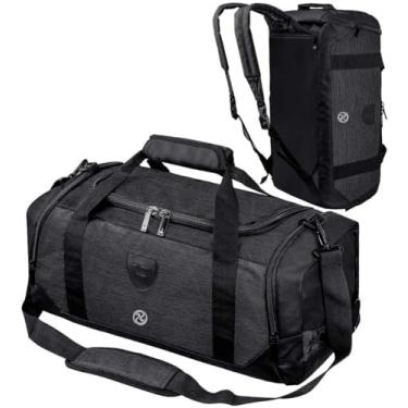 Imagem de Mochila de ginástica à prova d'água bolsa de viagem bolsa esportiva para homens e mulheres, Preto, One_Size