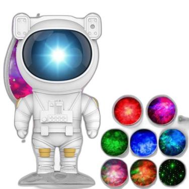 Imagem de Astronauta Projetor De Luz Galáxia Nebulosa Constelação - Utimix