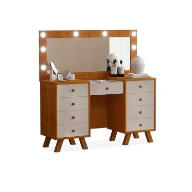 Imagem de Penteadeira Com 9 Gavetas Freijó Maní Ronda